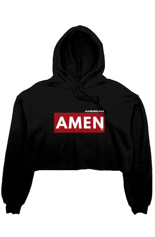 crop fleece hoodie