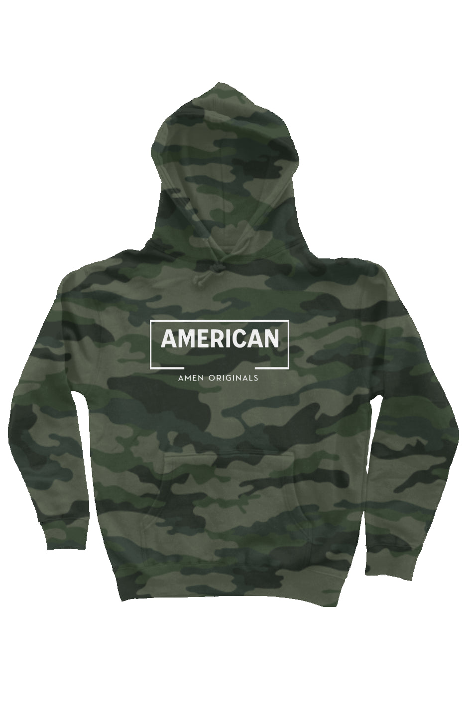 American Amen Originals Hoodie - Camo Heavy