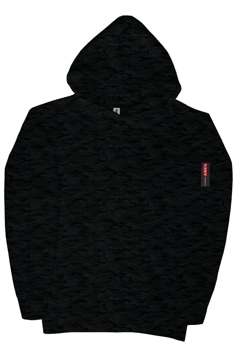 American Amen Originals Hoodie - Black Camo Heavy